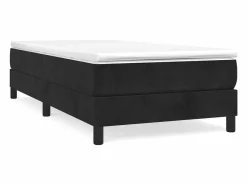 Clicnbuy Estructura de cama box spring terciopelo negro 90x200 cm Sale
