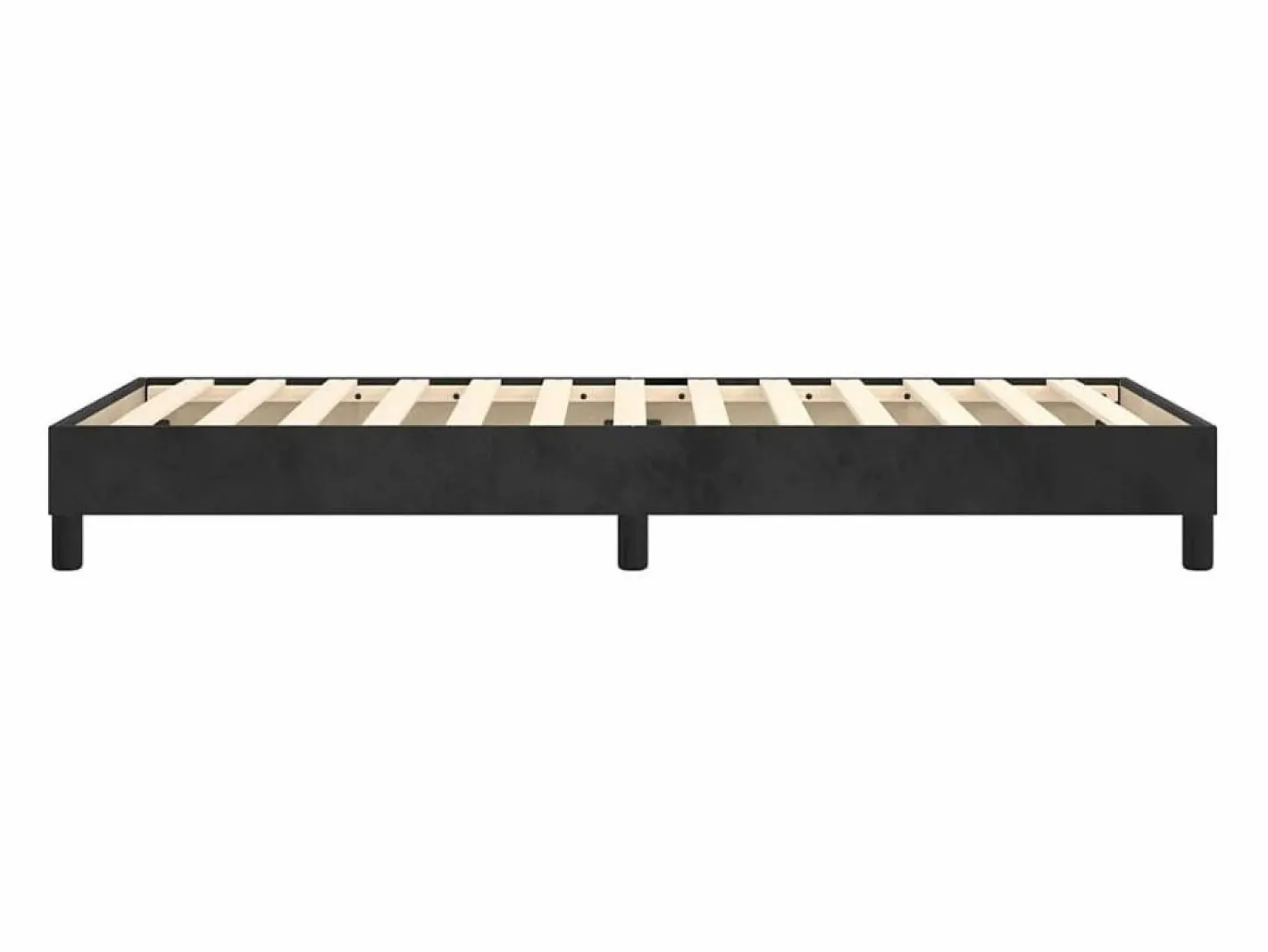 Clicnbuy Estructura de cama box spring terciopelo negro 90x200 cm Sale