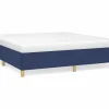 Clicnbuy Somier - 180X200Cm|Estructura de cama box spring tela azul 180x200 cm