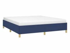 Clicnbuy Somier - 180X200Cm|Estructura de cama box spring tela azul 180x200 cm