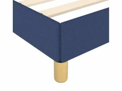 Clicnbuy Somier - 180X200Cm|Estructura de cama box spring tela azul 180x200 cm