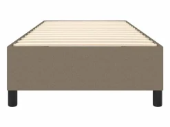 Clicnbuy Somier - 90X190Cm|Estructura de cama box spring tela gris taupe 90x190 cm