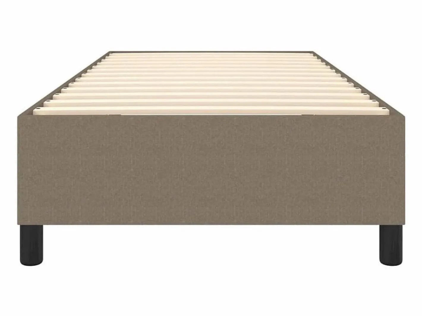 Clicnbuy Somier - 90X190Cm|Estructura de cama box spring tela gris taupe 90x190 cm