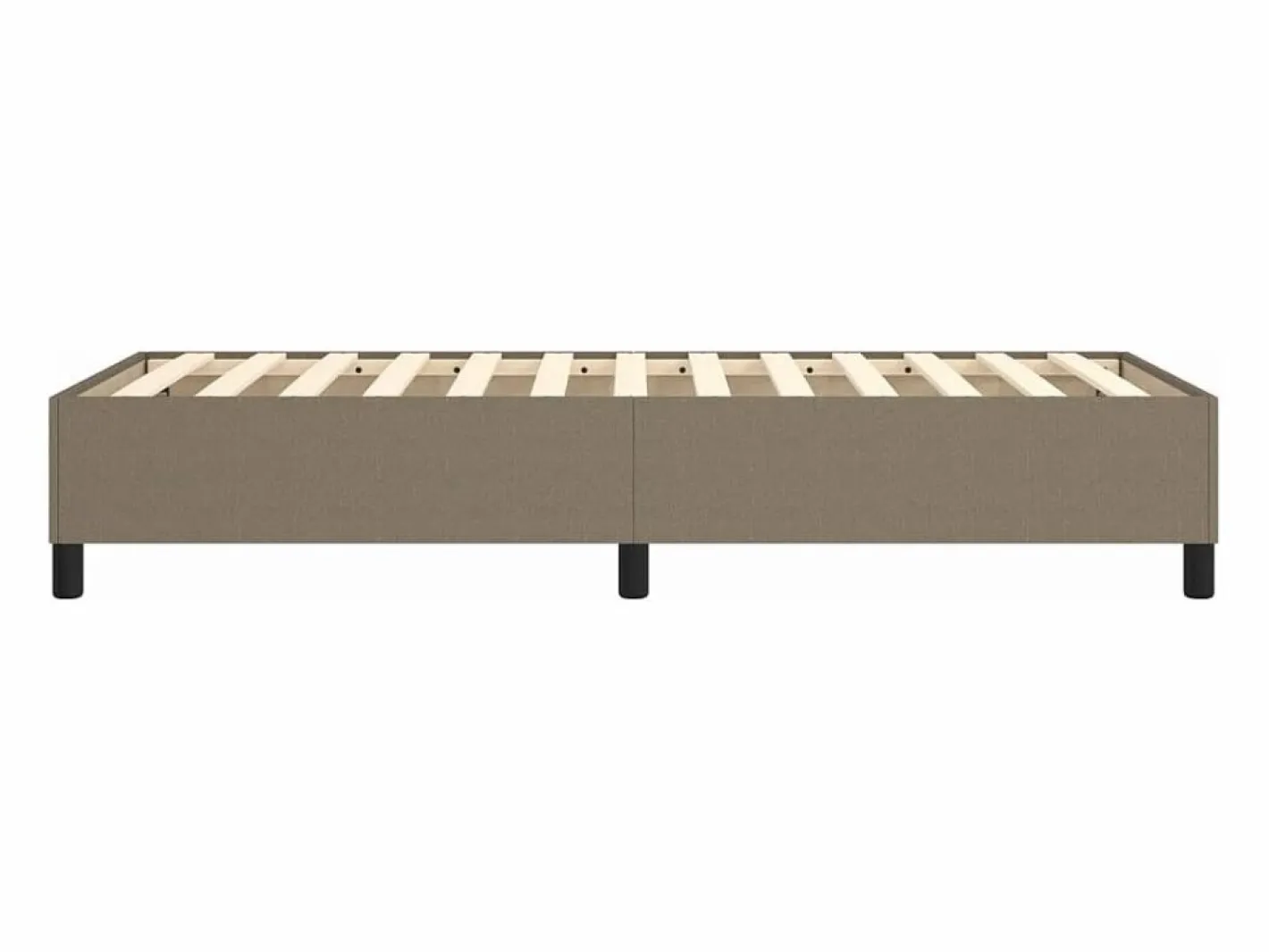 Clicnbuy Somier - 90X190Cm|Estructura de cama box spring tela gris taupe 90x190 cm