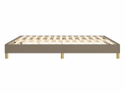 Clicnbuy Estructura de cama box spring tela gris taupe 180x200 cm Outlet