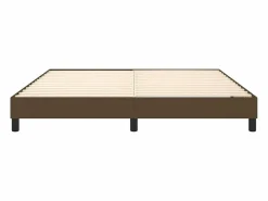 Clicnbuy Estructura de cama box spring tela marrón 160x200 cm Discount