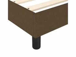 Clicnbuy Estructura de cama box spring tela marrón 160x200 cm Discount