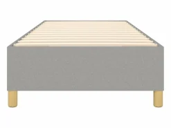 Clicnbuy Somier Tapizado|Somier - 90X190Cm|Estructura de cama box spring tela gris claro 90x190 cm