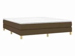 Clicnbuy Estructura de cama box spring tela marrón 160x200 cm New