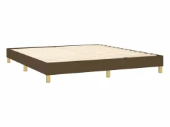 Clicnbuy Estructura de cama box spring tela marrón 160x200 cm New