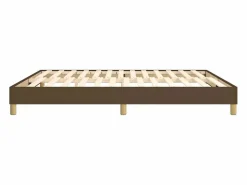 Clicnbuy Estructura de cama box spring tela marrón 160x200 cm New