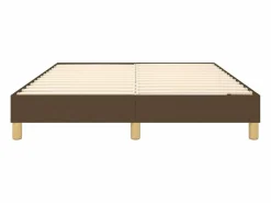 Estructura de cama box spring tela marrón 140x190 cm^Clicnbuy Discount