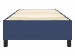 Clicnbuy Somier Tapizado|Somier - 90X190Cm|Estructura de cama box spring tela azul 90x190 cm