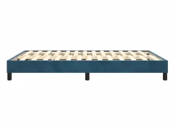 Clicnbuy Estructura de cama box spring terciopelo azul oscuro 140x190 cm Online