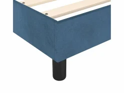 Clicnbuy Estructura de cama box spring terciopelo azul oscuro 160x200 cm Sale