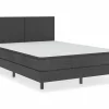Clicnbuy Somier - 160X200Cm|Estructura de cama Box Spring tela gris 160x200 cm