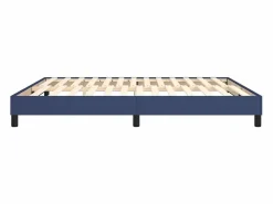 Clicnbuy Somier - 180X200Cm|Estructura de cama box spring tela azul 180x200 cm