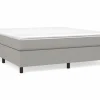 Estructura de cama box spring tela gris claro 180x200 cm^Clicnbuy Sale