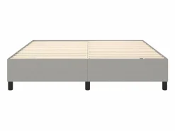 Estructura de cama box spring tela gris claro 180x200 cm^Clicnbuy Sale