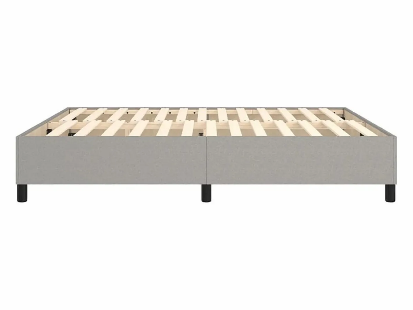 Estructura de cama box spring tela gris claro 180x200 cm^Clicnbuy Sale