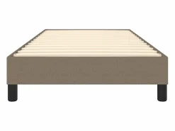 Clicnbuy Somier - 90X190Cm|Estructura de cama box spring tela gris taupe 90x190 cm