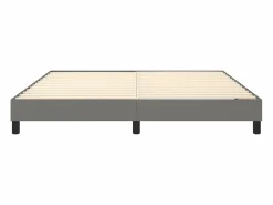 Clicnbuy Estructura de cama box spring tela gris oscuro 180x200 cm Discount