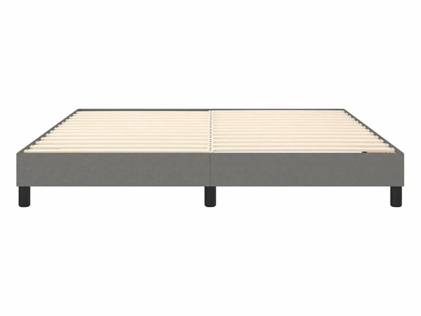 Clicnbuy Estructura de cama box spring tela gris oscuro 180x200 cm Discount