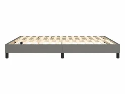 Clicnbuy Estructura de cama box spring tela gris oscuro 180x200 cm Discount