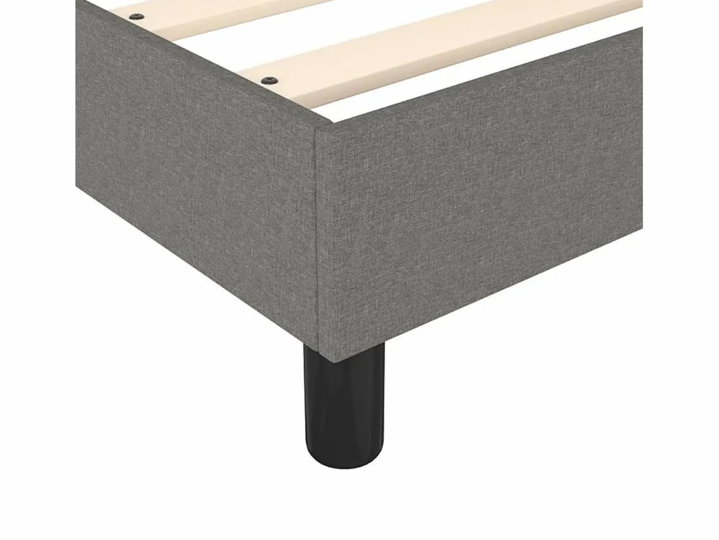 Clicnbuy Estructura de cama box spring tela gris oscuro 180x200 cm Discount