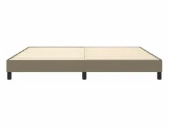 Clicnbuy Estructura de cama box spring tela gris taupe 200x200 cm Sale