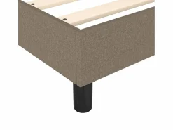 Clicnbuy Estructura de cama box spring tela gris taupe 200x200 cm Sale