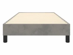 Clicnbuy Estructura de cama box spring terciopelo gris claro 100x200 cm Discount