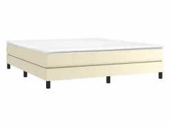 Estructura de cama box spring cuero sintético 180x200 cm^Clicnbuy Hot