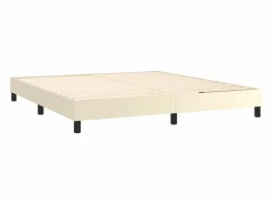 Estructura de cama box spring cuero sintético 180x200 cm^Clicnbuy Hot