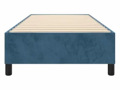 Clicnbuy Estructura de cama box spring terciopelo azul oscuro 90x190 cm Clearance