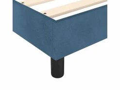 Clicnbuy Estructura de cama box spring terciopelo azul oscuro 90x190 cm Clearance