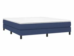 Clicnbuy Estructura de cama box spring tela azul 160x200 cm Online