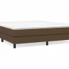 Clicnbuy Somier - 180X200Cm|Estructura de cama box spring tela marrón 180x200 cm