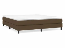 Clicnbuy Somier - 180X200Cm|Estructura de cama box spring tela marrón 180x200 cm
