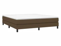 Clicnbuy Somier - 180X200Cm|Estructura de cama box spring tela marrón 180x200 cm