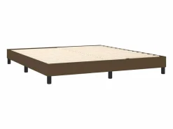 Clicnbuy Somier - 180X200Cm|Estructura de cama box spring tela marrón 180x200 cm