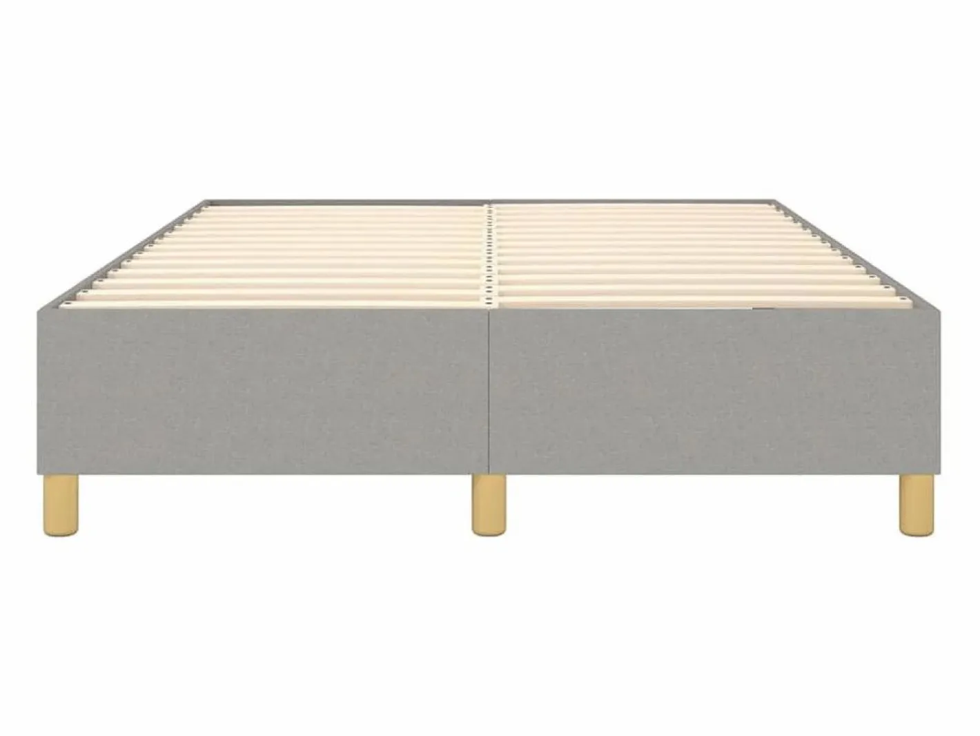 Clicnbuy Estructura de cama box spring tela gris claro 140x190 cm Clearance