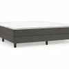 Clicnbuy Somier - 180X200Cm|Estructura de cama box spring terciopelo gris oscuro 180x200 cm