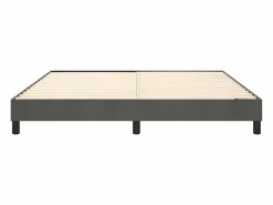 Clicnbuy Somier - 180X200Cm|Estructura de cama box spring terciopelo gris oscuro 180x200 cm