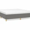 Clicnbuy Somier - 160X200Cm|Estructura de cama box spring tela gris oscuro 160x200 cm