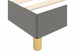 Clicnbuy Somier - 160X200Cm|Estructura de cama box spring tela gris oscuro 160x200 cm