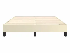 Clicnbuy Somier Tapizado|Somier - 140X190Cm|Estructura de cama box spring cuero sintético 140x190 cm