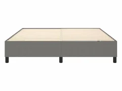 Estructura de cama box spring tela gris oscuro 160x200 cm^Clicnbuy Sale
