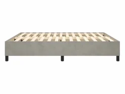 Clicnbuy Estructura de cama box spring terciopelo gris claro 180x200 cm Discount