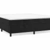 Clicnbuy Estructura de cama box spring terciopelo negro 200x200 cm Online